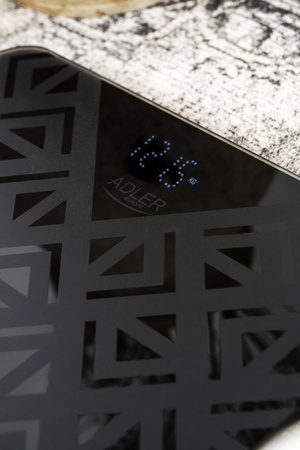 Waga łazienkowa elektroniczna 180 kg, szkło, antypoślizgowa, wyświetlacz LED Adler AD 8170