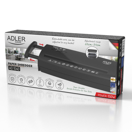 Niszczarka do dokumentów kompaktowa - Adler AD1040