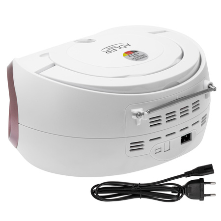 Radio boombox CD MP3, FM, USB, AUX, przenośny Adler AD 1181 WC