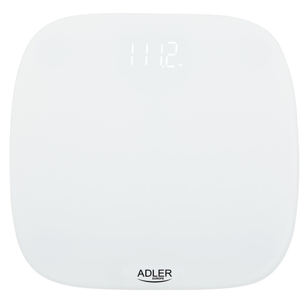 Waga łazienkowa elektroniczna 180 kg, szkło hartowane 6 mm, wyświetlacz LED Adler AD 8176