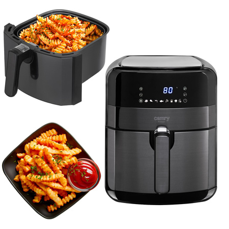 Frytkownica beztłuszczowa, piekarnik Air Fryer, 5L, LED, 2500W, programy, Camry CR 6311b