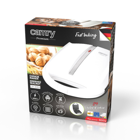 Opiekacz do orzeszków XL, 1600W, szybkie pieczenie, 24 połówki -  Camry CR 3064