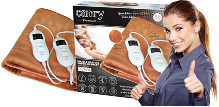 Elektryczny koc podkładowy z czasomierzem Camry - komfort cieplny CR 7436