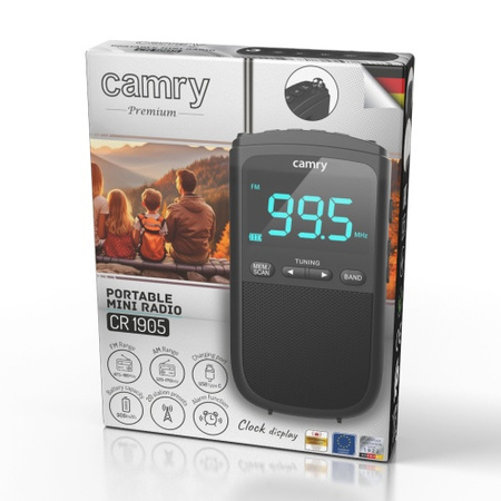 Radio kuchenne przenośne FM/AM - USB - Mini Radio Camry CR 1905