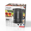 Czajnik elektryczny 2200W, 1.7L, płaska grzałka, filtr antywapienny Adler AD 1385 Black
