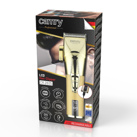 Profesjonalna Strzyżarka do Włosów z Wyświetlaczem LCD Camry CR 2835