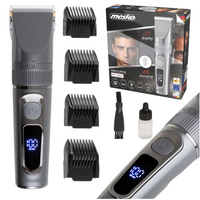 Maszynka do strzyżenia, tytanowa, LCD, IPX6, czas pracy 180 min Mesko MS 2843
