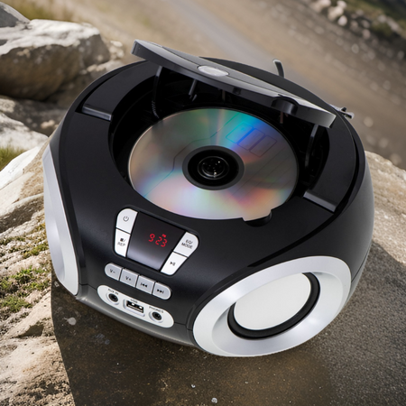 Przenośny boombox z USB, AUX i radiem FM — Adler AD 1181