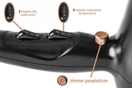 Suszarka do Włosów 2000W z Dyfuzorem i Silnikiem AC - Adler AD 2244