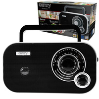 Camry CR 1140 Przenośne Radio FM/AM, Kompaktowy Design, Kolor Czarny