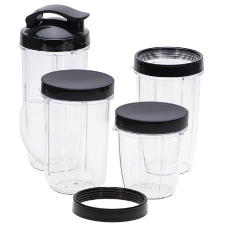 Blender personalny Tytanowe ostrza, 4 bidony, Kruszenie lodu 1200W SevenKraft SK 4090