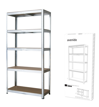 Zestaw 2 regałów metalowych 175 kg/półka 2w1 bez śrub Avenido av 6816