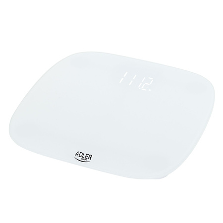 Waga łazienkowa elektroniczna 180 kg, szkło hartowane 6 mm, wyświetlacz LED Adler AD 8176