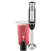 Blender ręczny 1000W, 2 prędkości, ubijaczka, nasadka stalowa, pojemnik 600ml, Camry CR 4621