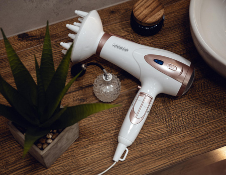 Suszarka do włosów 2400W Z JONIZACJĄ Zimny nawiew + Koncentrator i Dyfuzor MESKO | MS2274