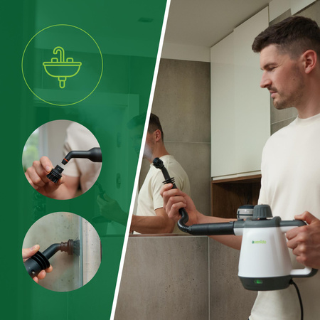 Myjka parowa 2000W, 3.5 bar, mop parowy, czyscik, 99.99% bakterii avenido AV 7080