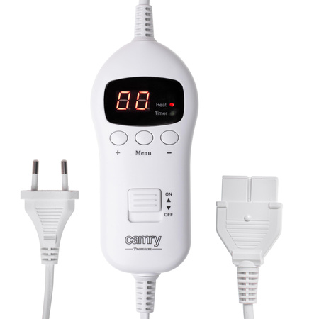 Koc elektryczny grzewczy 160x180 cm, 10 poziomów grzania, świąteczny wzór Camry CR 7441