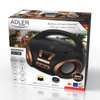 Radio boombox CD MP3, FM, USB, AUX, przenośny Adler AD 1181 BC