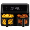 Frytkownica beztłuszczowa 11L, 2 kosze, Air Fryer 2700W, 8 programów Adler AD 6324