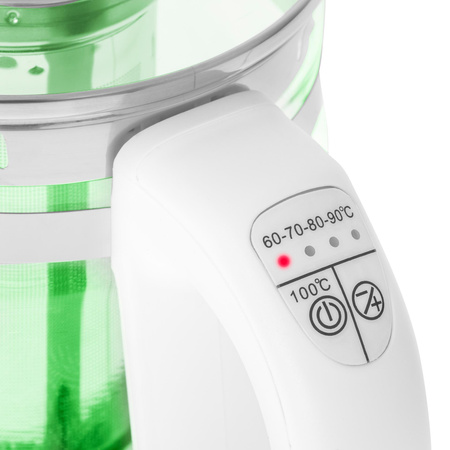 Czajnik elektryczny Szklany z Regulacją temperatury i Podświetleniem 1,5L Adler AD 1299