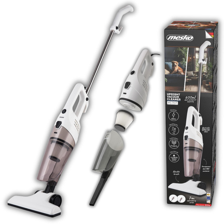 Odkurzacz pionowy, 17000 Pa, filtr EPA 12, metalowa rura, 7 m przewód Mesko MS 7071