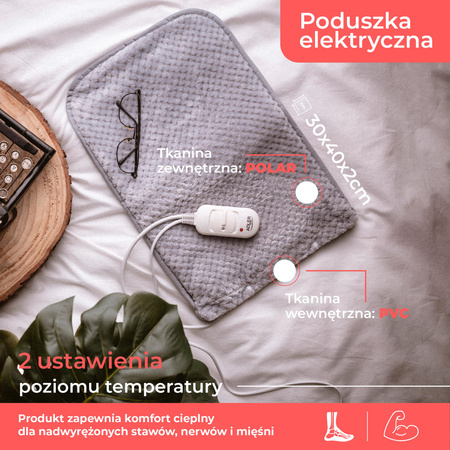 Elektryczna Poduszka Rozgrzewająca - Termoterapia - Lekka i Poręczna - Adler AD 7415