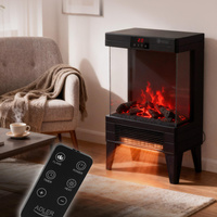 Kominek elektryczny z efektem płomienia, grzejnik elektryczny 2000W, timer pilot Adler AD 7755