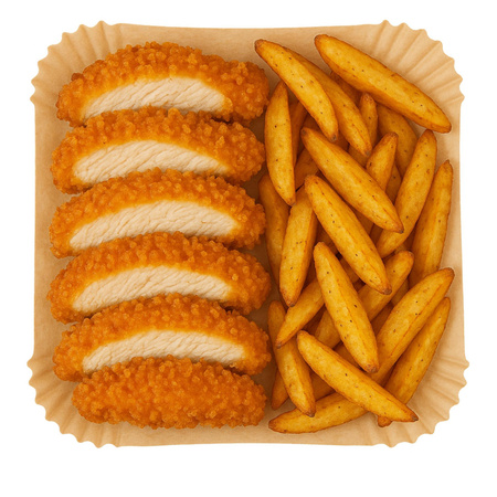 Papierowe wkłady do frytkownicy 23×23 cm, 100 szt. – Adler AD 6733