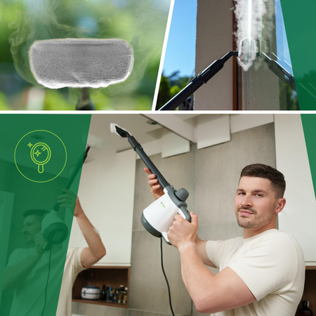 Myjka parowa 2000W, 3.5 bar, mop parowy, czyscik, 99.99% bakterii avenido AV 7080
