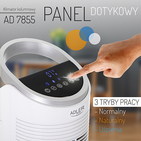 Klimator Kolumnowy 3w1 z 2-litrowym Zbiornikiem - Cicha Praca - Adler (AD 7855)