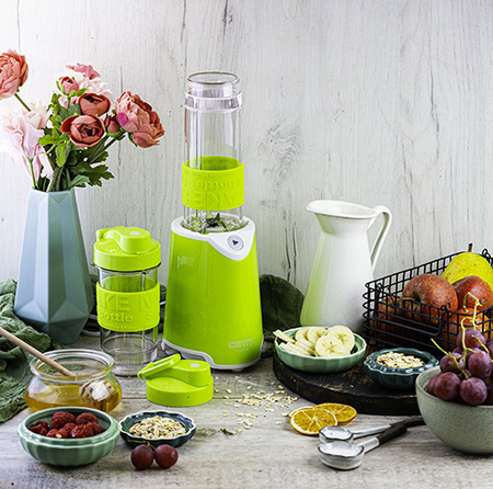 Blender personalny 800W, kruszy lód, 2 butelki, 4 ostrza ze stali Camry CR 4069