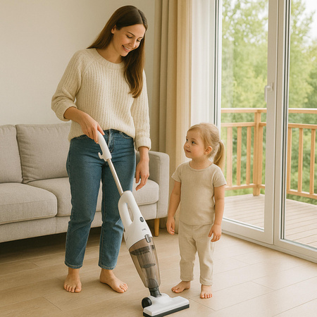 Odkurzacz pionowy, 17000 Pa, filtr EPA 12, metalowa rura, 7 m przewód Mesko MS 7071