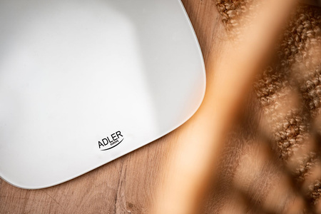 Waga łazienkowa elektroniczna 180 kg, szkło hartowane 6 mm, wyświetlacz LED Adler AD 8176