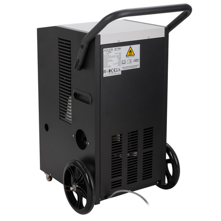 Przemysłowy osuszacz powietrza 50L/24h, 300 m³/h, pompa, LED Adler AD 7864
