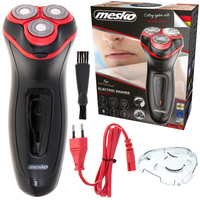 Golarka męska elektryczna, 3 rotacyjne głowice, trymer, akumulator Mesko MS 2926