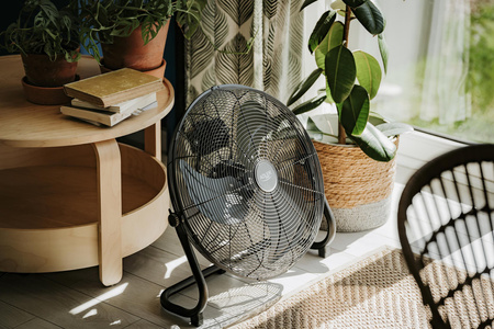 Cyrkulator powietrza 200W, średnica 45 cm, 3 prędkości, chromowana obudowa Adler AD 7334