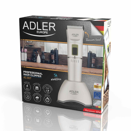 Strzyżarka do włosów z precyzyjną regulacją długości, ergonomiczna konstrukcja, Adler AD 2827