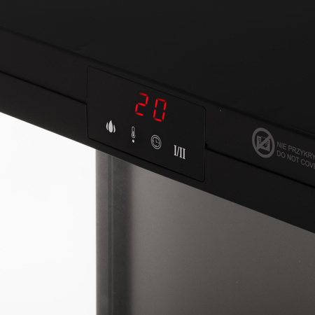 Kominek elektryczny z efektem płomienia, grzejnik elektryczny 2000W, timer pilot Adler AD 7755