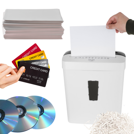 Niszczarka do dokumentów 200W biała Adler AD1037