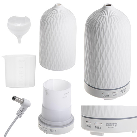 Nawilżacz powietrza ultradźwiękowy, dyfuzor zapachowy, aromaterapia, 100ml, 2 tryby Camry CR 7970