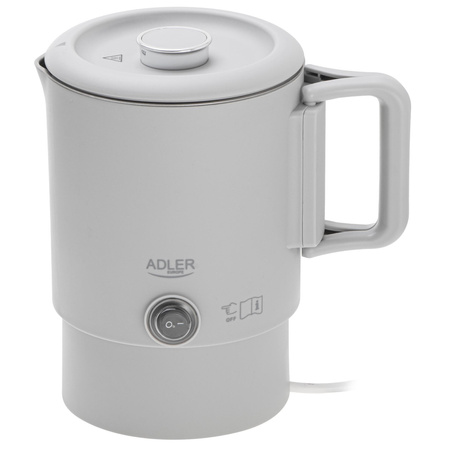 Czajnik turystyczny 0.8L, składany, podwójne ścianki, płaska grzałka Adler AD 1388