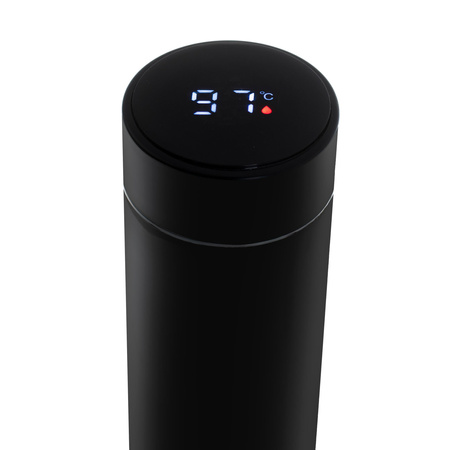 Kubek termiczny termos 473ml LED czarny