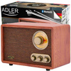 Retro Radio Bluetooth | Elegancki Design | Wysoka Jakość Dźwięku – Adler AD 1171