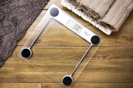 Waga Łazienkowa Cyfrowa z Platformą Szklaną i Maksymalnym Obciążeniem 180kg, Adler AD 8121
