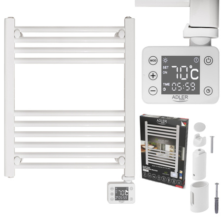 Grzejnik łazienkowy elektryczny 400W, LED, regulacja temp., IP24 Adler AD 7823
