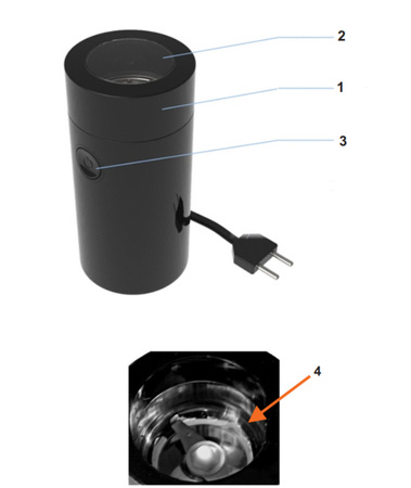 Młynek do Kawy Biały Złoty, Kompaktowy Design, Wydajna Moc - Adler AD 4446