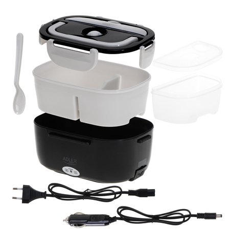 Lunchbox pojemnik podgrzewany na żywność 1L torba termiczna 2 komory Adler AD 4521