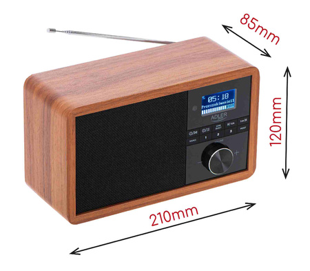 Radio DAB+ z Bluetooth, Adler AD 1184
