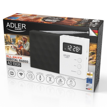 Radio kuchenne cyfrowe PLL AM/FM Adler AD 1908