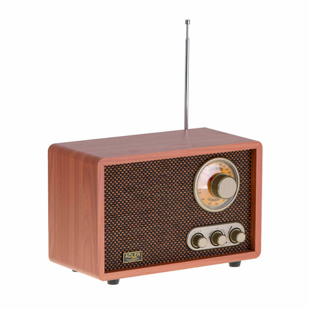 Retro Radio Bluetooth | Elegancki Design | Wysoka Jakość Dźwięku – Adler AD 1171